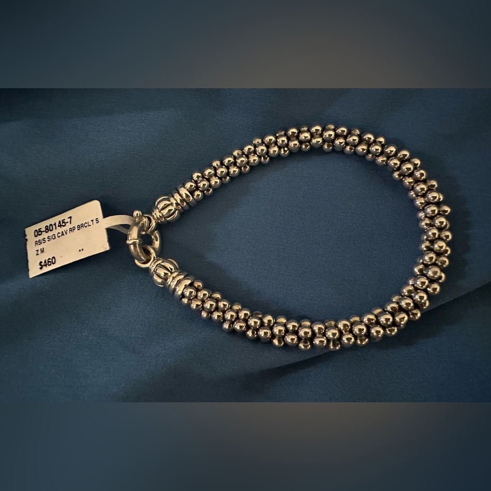Elegant Silver Lagos Cavier Bracelet